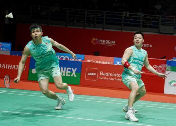 SELAKU naib juara, Aaron Chia- Soh Wooi Yik membawa pulang hadiah wang tunai sebanyak AS$70,000 (RM295,505).