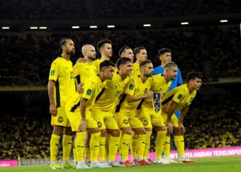 BARISAN Kesebelasan utama Harimau Malaya ketika berdepan Vietnam pada aksi kedua Kumpulan F Kelayakan Piala Asia 2027 pada 10 Jun lalu.