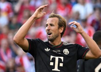 Harry Kane meledak dua gol ketika Bayern Munich membenam Cologne 4-1. - AFP