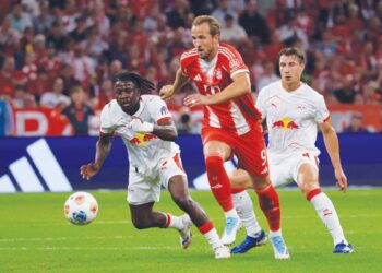 HARRY Kane menjadi sandaran Bayern Munich untuk merobek gawang Arsenal dalam aksi Liga Juara-Juara Eropah-AFP
