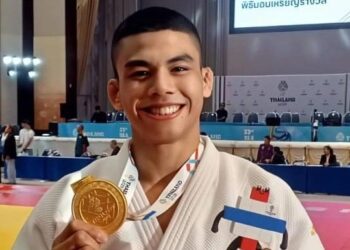 Amir Daniel Abdul Majeed memenangi pingat emas dalam acara judo kategori lelaki bawah 81 kilogram selepas menumbangkan pencabar dari Filipina, John Viron Ferrer.