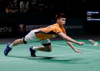 LEONG Jun Hao tersingkir pada pusingan pertama di Kejohanan Badminton Asia (BAC).