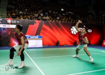gandingan No. 9 dunia itu tewas kepada pasangan No. 4 dunia, Satwiksairaj Rankireddy-Chirag Shetty dari India 21-19, 20-22, 16-21 dalam masa 1 jam 22 minit di Stadium Nimibutr, Bangkok.-IHSAN BAM