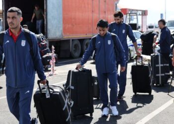 Pemain bola sepak kebangsaan Iran tiba di Turkiye, semalam sebelum berlepas ke Amerika Syarikat untuk menyertai Piala Dunia 2026. - AFP