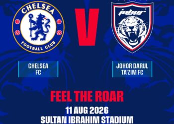 JDT akan menentang Chelsea pada aksi persahabatan pada Ogos ini.-IHSAN JST