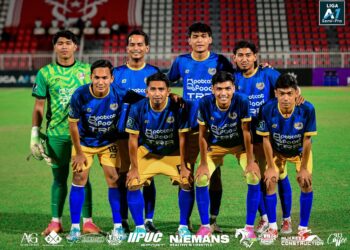 PERLIS GSA FC hanya dapat menurunkan lapan pemain pada aksi Liga A1 Semi Pro menentang Kelantan WTS FC di Stadium Sultan Muhammad Ke-IV, kelmarin. IHSAN KELANTAN WTS FC