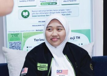 SALASIAH Masron ketika ditemui di Mekah, baru-baru ini.