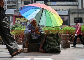 INDIA dilanda gelombang haba ekstrem. - AFP