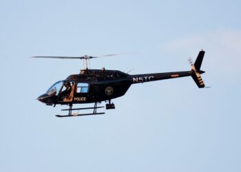 GAMBAR fail sebuah helikopter polis di Atlanta, Georgia. - AFP