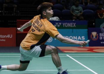 Leong Jun Hao tidak mahu meletakkan sasaran khusus menjelang Terbuka Jepun dan Terbuka China bulan depan sebaliknya memilih pendekatan lebih realistik. - UTUSAN/SHIDDIEQIIN ZON