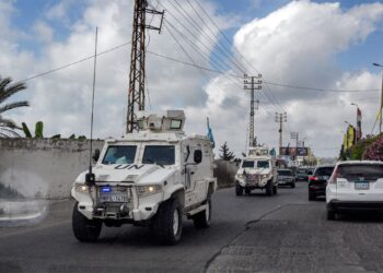 BEBERAPA kenderaan UNIFIL di Tyre, Lubnan. - AFP