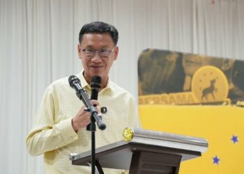 WONG CHEN ketika berucap  dalam Jelajah Kancil Parti Bersama Malaysia (Bersama) di Seremban, Negeri Sembilan, malam tadi.-FB BERSAMA