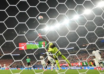 HAALAND (tengah) meledak gol ketiga Norway ketika menewaskan Senegal 3-2 pada aksi Kumpulan I Piala Dunia 2026 di Stadium New York/New Jersey, East Rutherford hari ini. - AFP