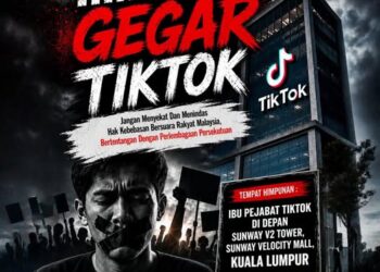 KIRA-kira 100 pengguna Tiktok dijangka berhimpun di hadapan Ibu Pejabat TikTok di Sunway Velocity V2 Tower, Kuala Lumpur esok sempena Himpunan Gegar TikTok.