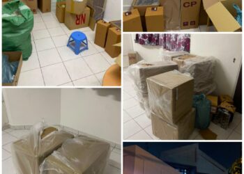 SEBAHAGIAN rokok pelbagai jenama yang dipercayai tidak bercukai kastam bernilai RM769,480 dirampas selepas tiga warga asing ditahan dalam serbuan di sebuah rumah di Taman Daya, Johor Bahru, kelmarin.
