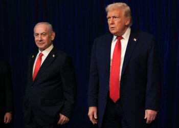 DONALD TRUMP (kanan) dan Benjamin Netanyahu. - AFP