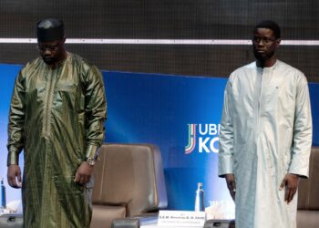 GAMBAR fail Bassirou Diomaye Faye (kanan) dan Ousmane Sonko. - AFP