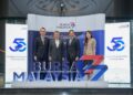 LIEW Chin Tong (dua kiri) bersama Fad'l Mohamed (dua kanan) dam  Joe Liew (kiri) semasa Siri Sektor Semikonduktor Bursa Malaysia-CLSA di Bursa Malaysia.