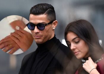 RODRIGUEZ (kanan) menunjukkan cincin kahwinnya (gambar kecil) dengan Ronaldo. - Instagram/AFP