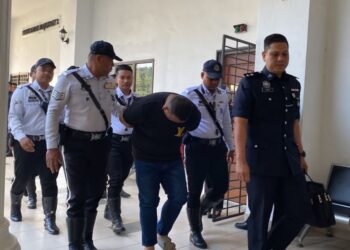 NG Sau Horng dihadapkan ke Mahkamah Majistret Kulim atas pertuduhan memandu secara melulu sehingga menyebabkan kematian seorang warga emas.