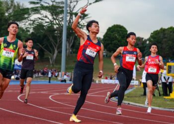 DANISH Ifthikar mempertahankan emas yang dimenanginya pada edisi Sarawak 2024 selepas melintasi garisan penamat dengan catatan 10.27 saat (s).-UTUSAN/ISKANDAR ISHAK