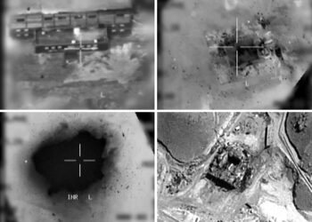 GABUNGAN imej disediakan tentera Israel menunjukkan pandangan udara sebuah reaktor nuklear disyaki milik Syria ketika dibedil pada 2007.- AFP