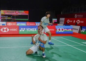 MAN Wei Chong-Tee Kai Wun tewas kepada gandingan dari China Liang Wei Keng-Wang Chang, 21-17, 16-21, 21-17 pada aksi suku akhir Terbuka Arctic 2024, hari ini.